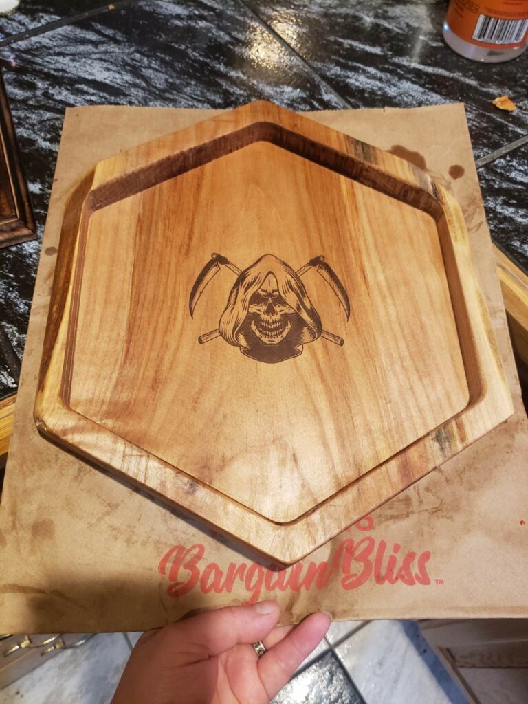 Custom DND dice tray gift by Galactic Sign Co.