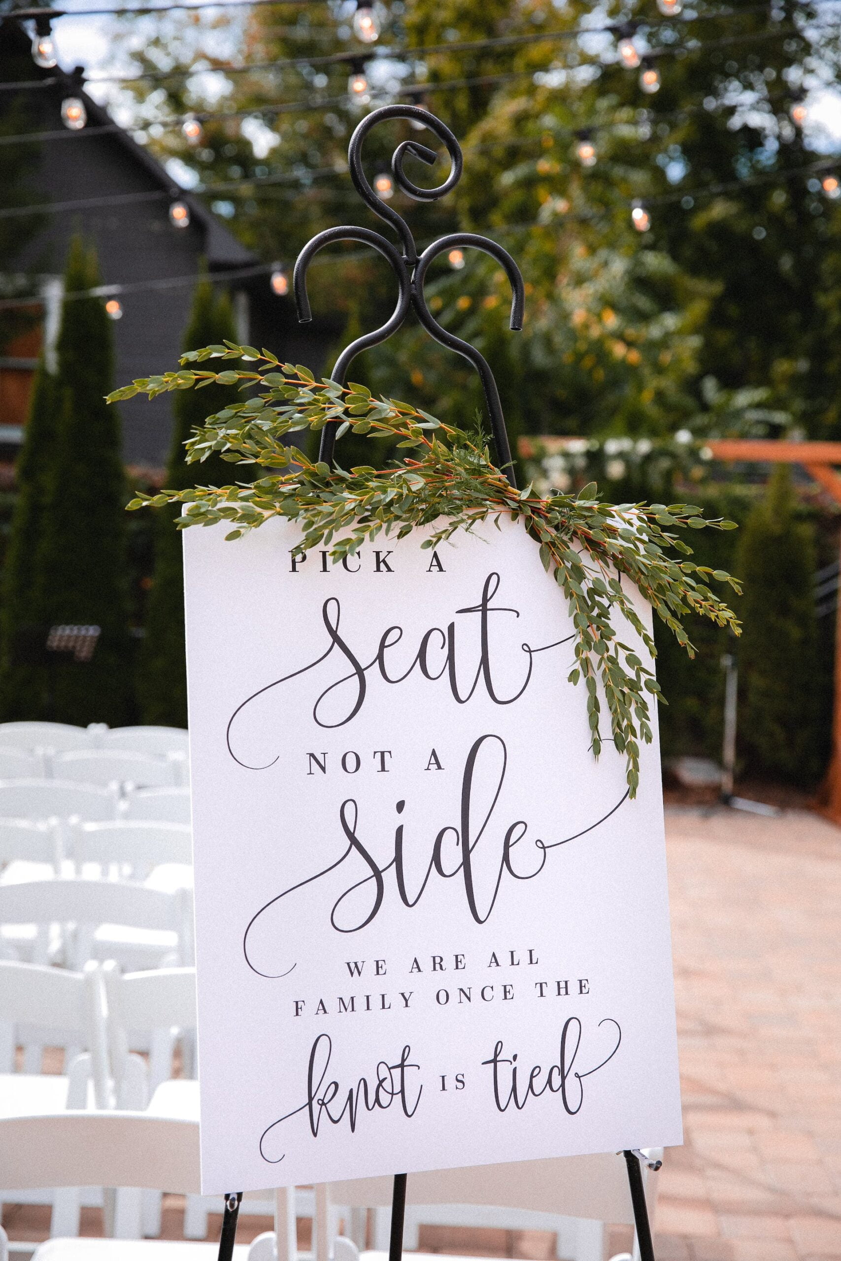 Standalone foam sign for wedding by Galactic Sign Co.
