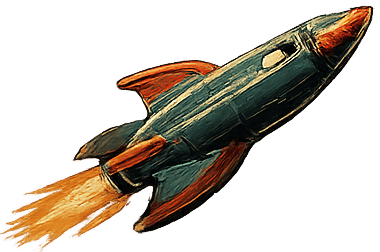 Rocket for Galactic Sign Co. custom fabrication and signs in Seattle, Bellevue, and Puyallup