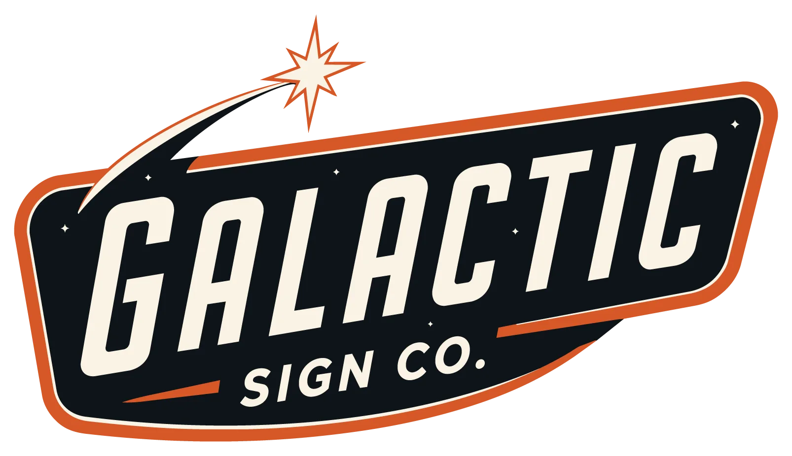 Galactic Sign Co logo sign company and custom fabrication company in Puyallup, Bellevue, and Seattle WA